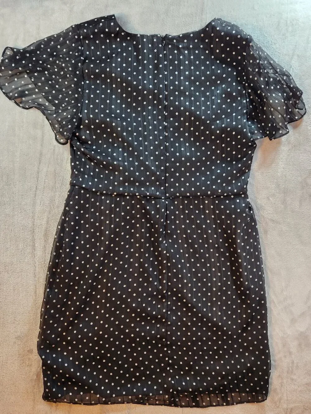 Lauren Ralph Lauren Black and White Polka Dress 14